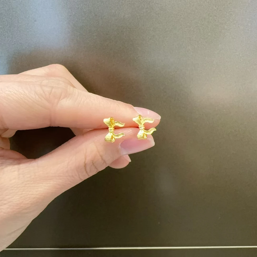 足金999在逃公主耳钉耳饰时尚百搭黄金首饰足金耳饰Z23