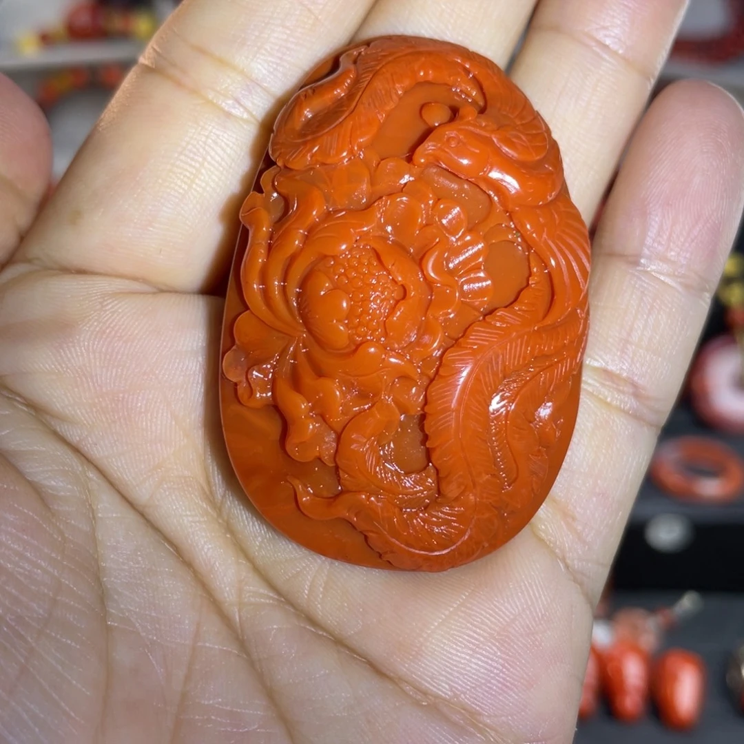 南红玛瑙未镶嵌珠宝奇石吊坠