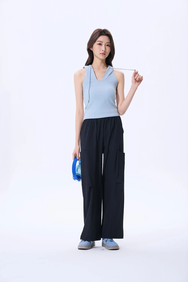 冰感丝滑！速干透气！休闲百搭双袋工装裤女款