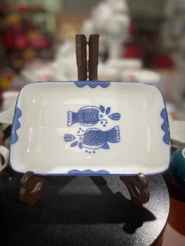 群力90后方盘烧烤盘家用高档好瓷