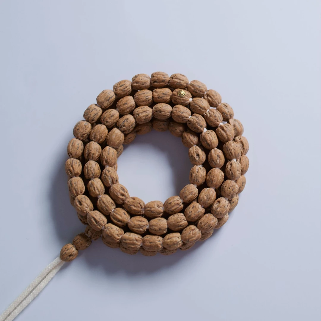 岁月天承【赤血胶囊】热振柏香籽108长桩顺纹百香籽原桩文玩手串