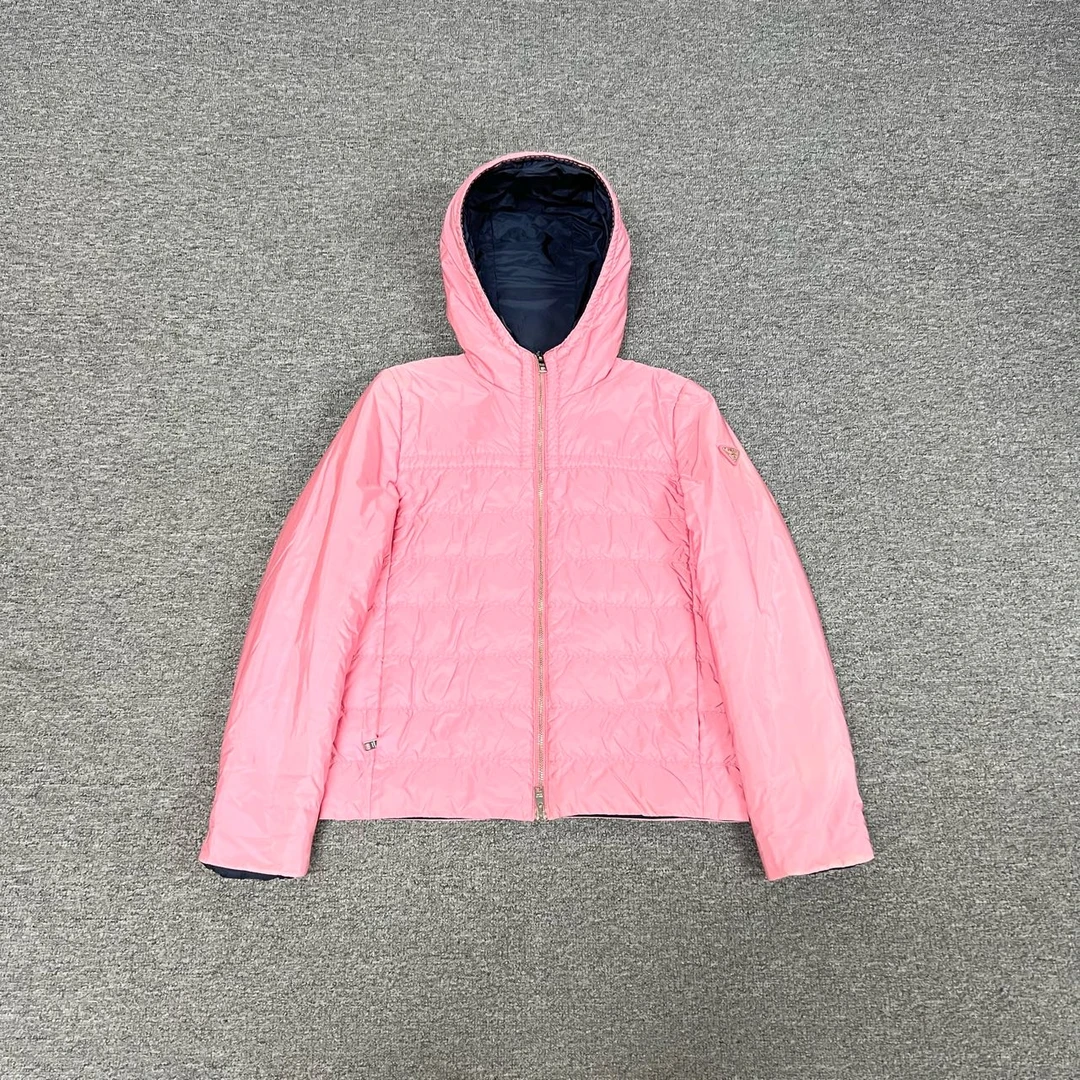 99新 Prada/普拉达 Prada 粉色三角标羽绒服