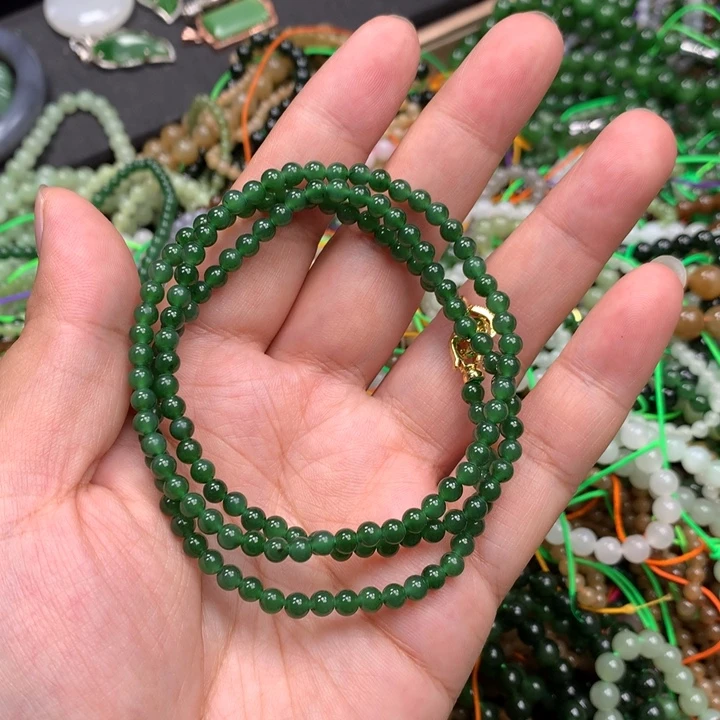 和田玉未镶嵌手链23