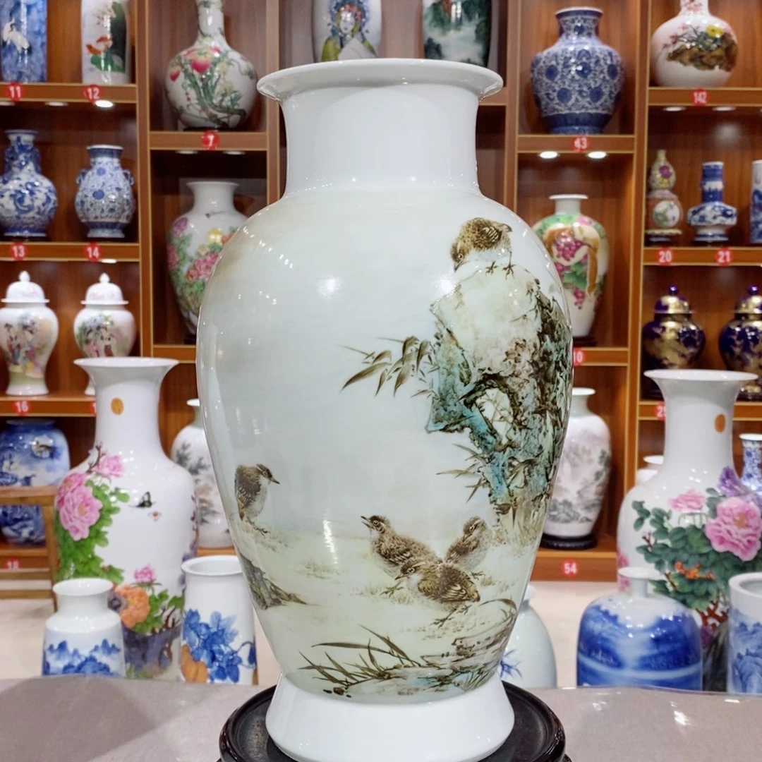 纯手工手绘陶瓷花瓶