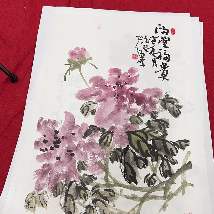 国画花鸟等图案为
