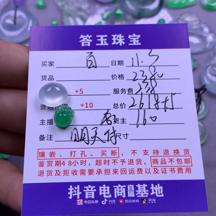 颈饰未镶嵌翡翠百*果