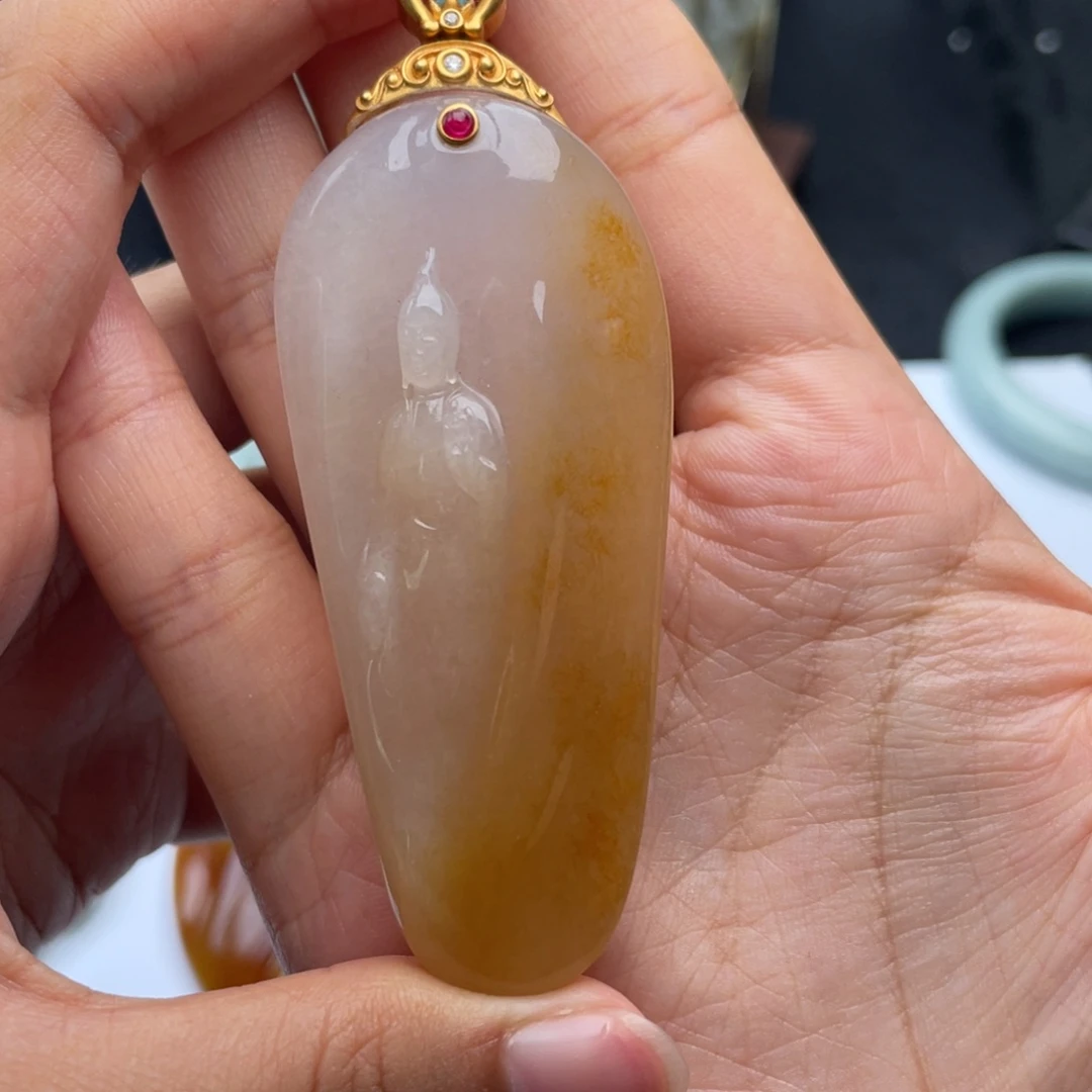 未镶嵌定制翡翠观音