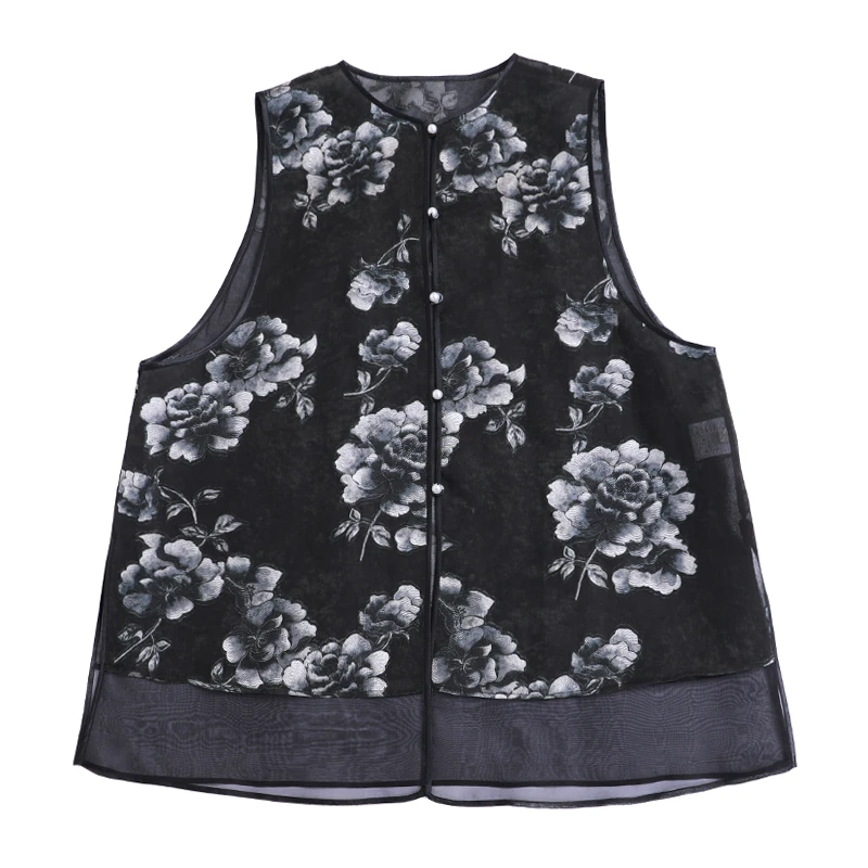 「胭霞」乐锦坊复古中国风手工原创设计感日常百搭国潮女装汉服马甲