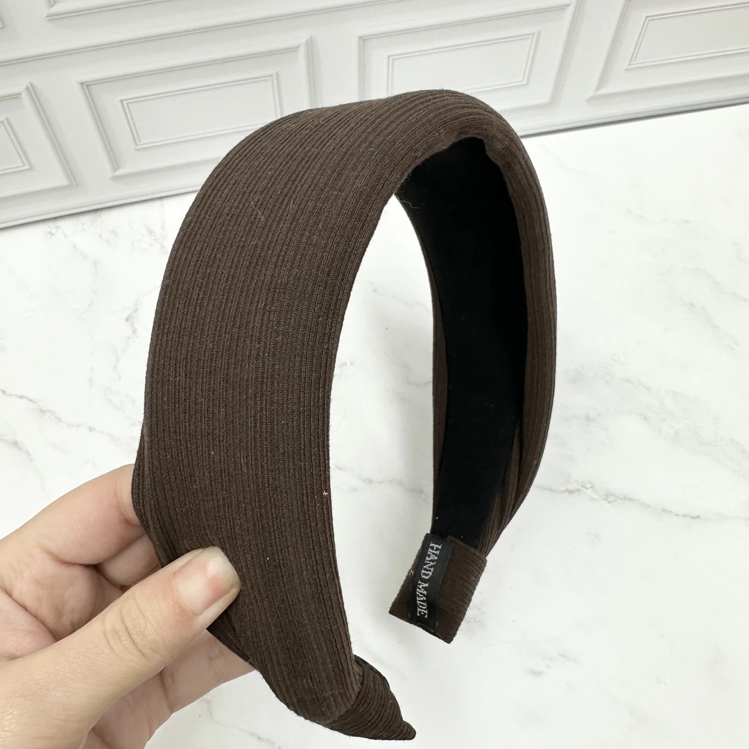 L573夕洛棕色新款高级感发箍头箍头饰发饰百搭气质