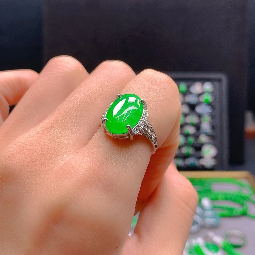 未镶嵌戒指翡翠c天然翡翠