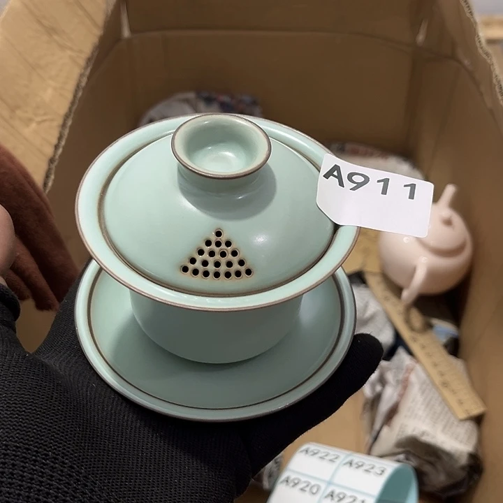 瓷片茶摆件工艺品摆件666