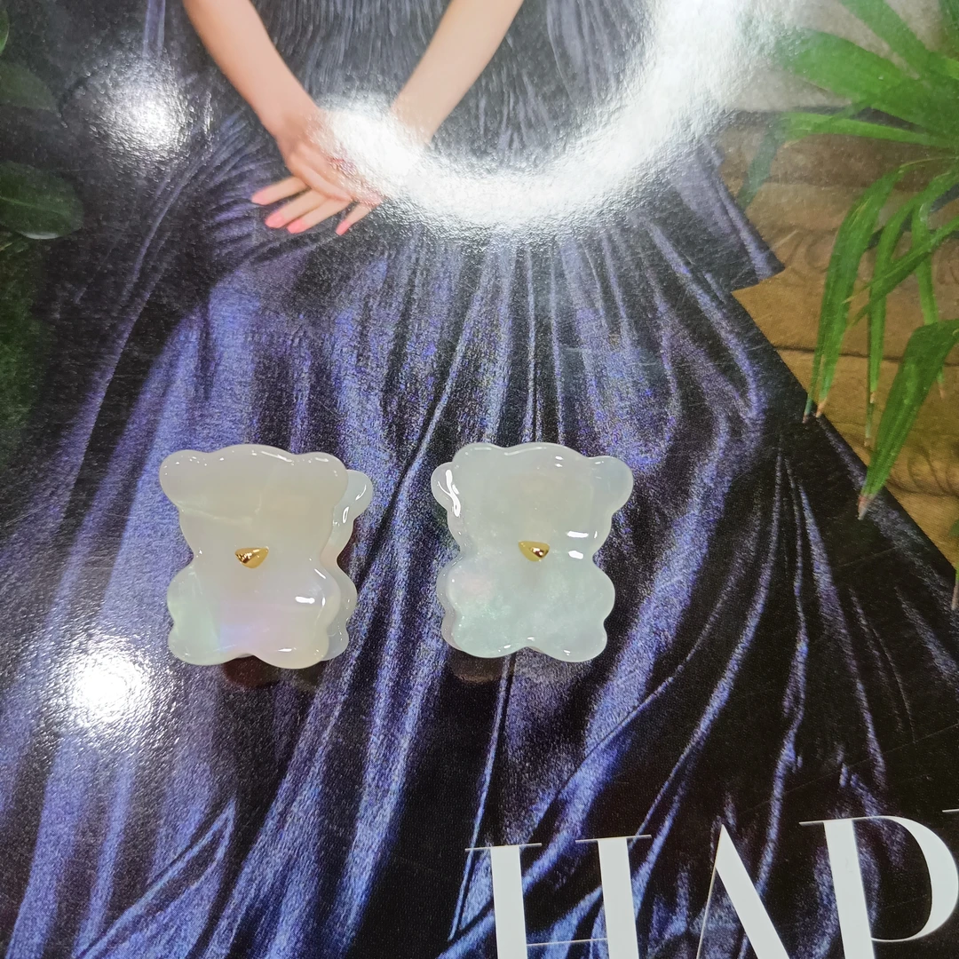 卓菲-原创设计可爱小熊刘海夹简约时尚优雅4241