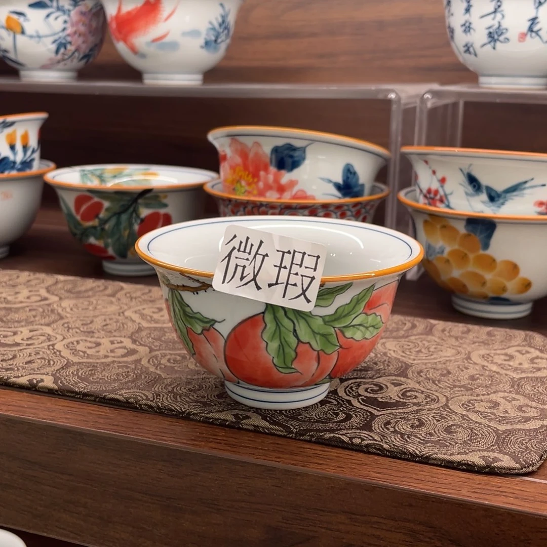 微瑕釉下彩纯手绘