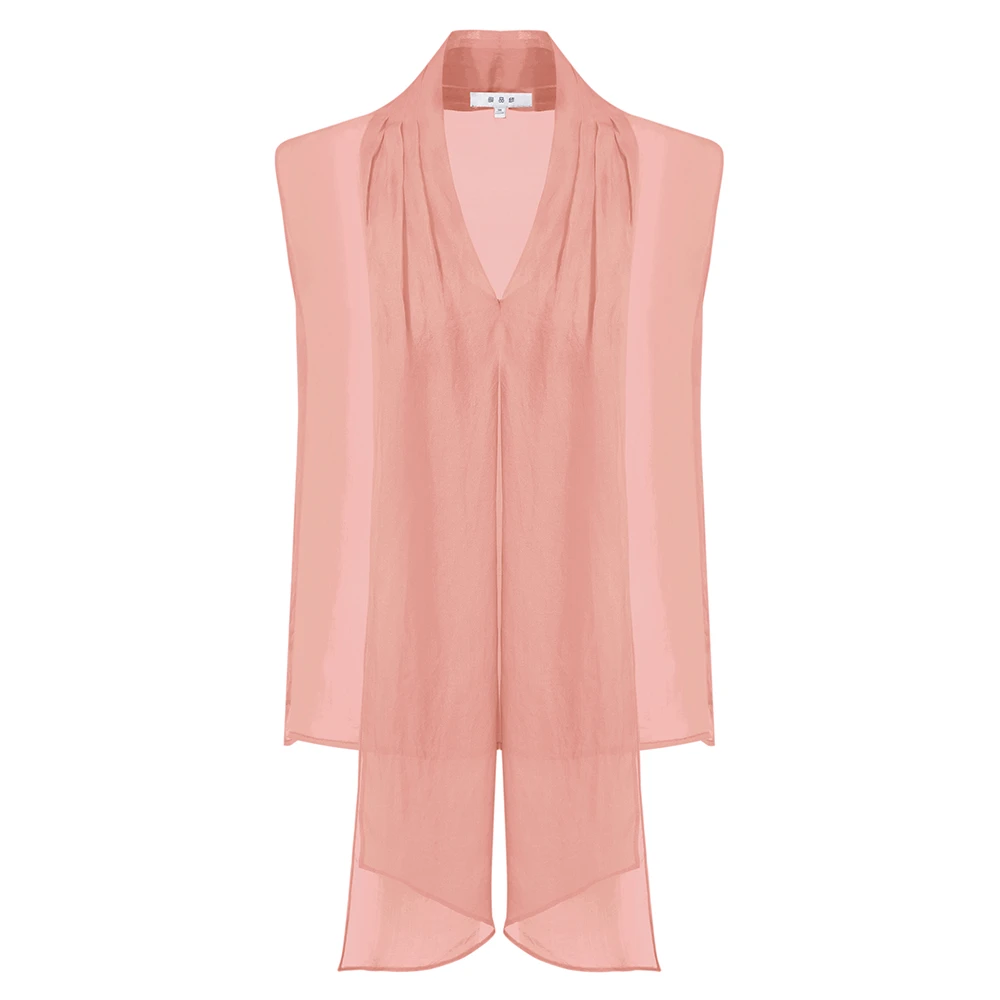 琴老板 爱品纱气质时尚百搭真丝上衣女士E3SB041S13