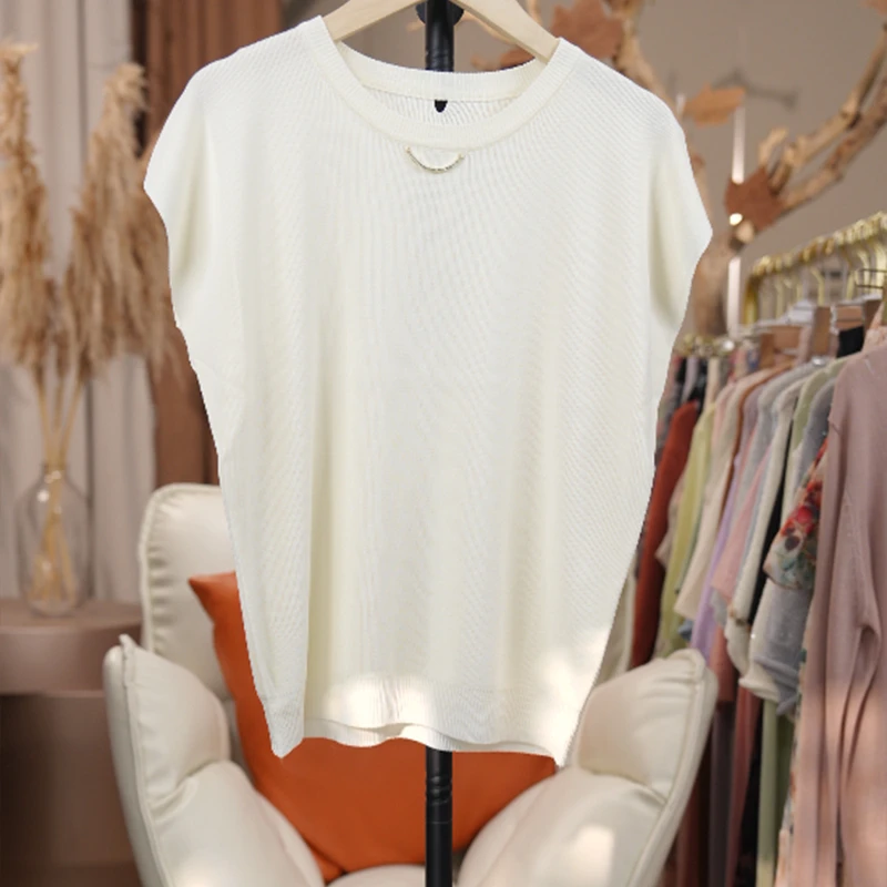 Q3264-A 2025夏季新款气质显瘦时尚百搭针织衫