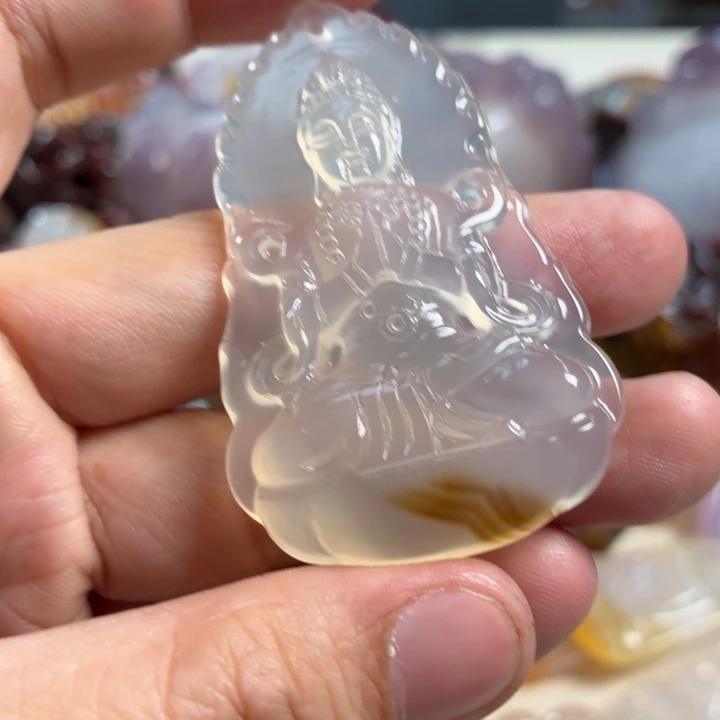 玛瑙/玉髓未镶嵌吊坠(不含链)