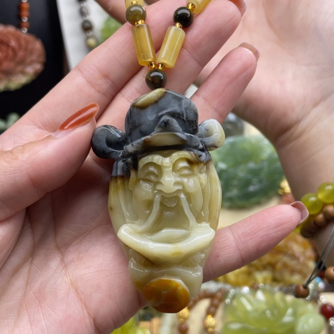 未镶嵌蛇纹石玉颈饰