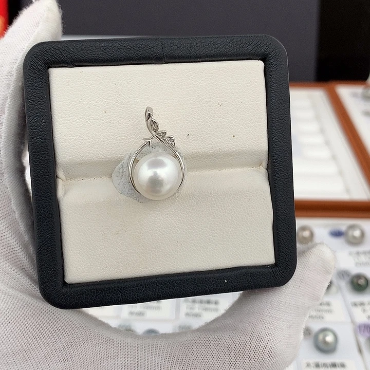 耳饰未镶嵌海水珍珠澳白吊坠