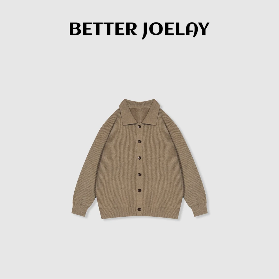 BETTER JOELAY-【摩卡柔织】时尚简约百搭毛衣开衫款慵懒风Z0950