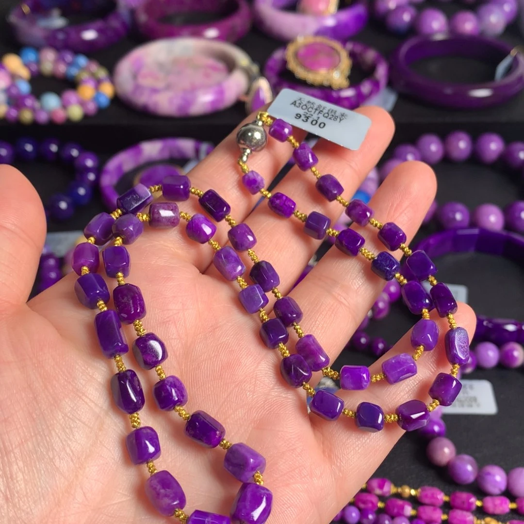 苏纪石（舒俱来）未镶嵌樱花项链