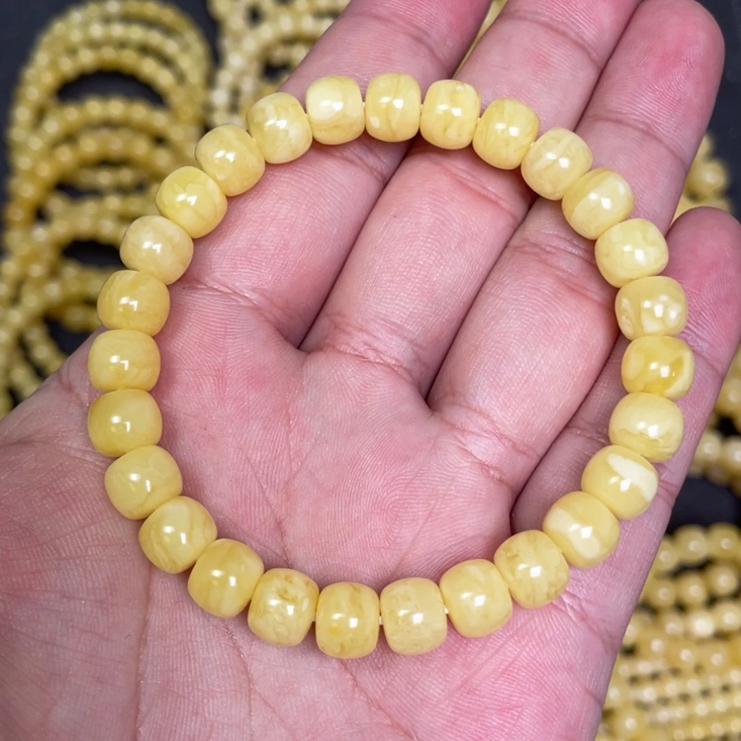 蜜蜡未镶嵌裸石蜜蜡手串 8.6mm