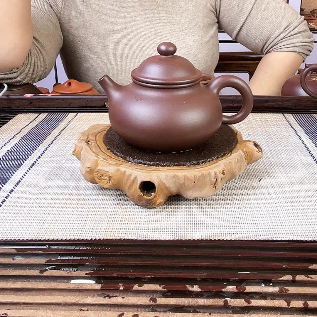 紫砂茶壶宜兴紫砂老紫泥240cc全手工