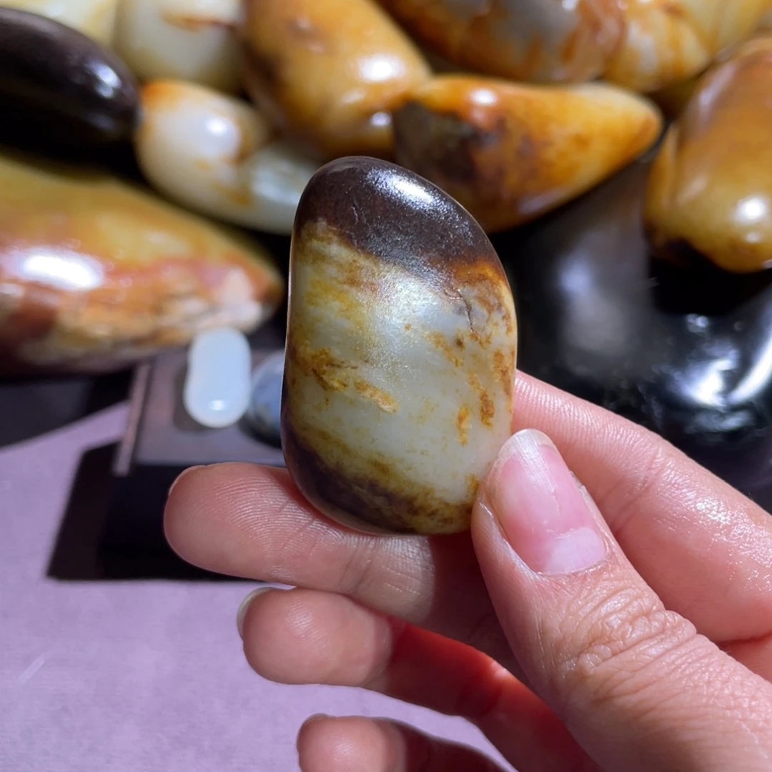 和田玉未镶嵌把件38.5