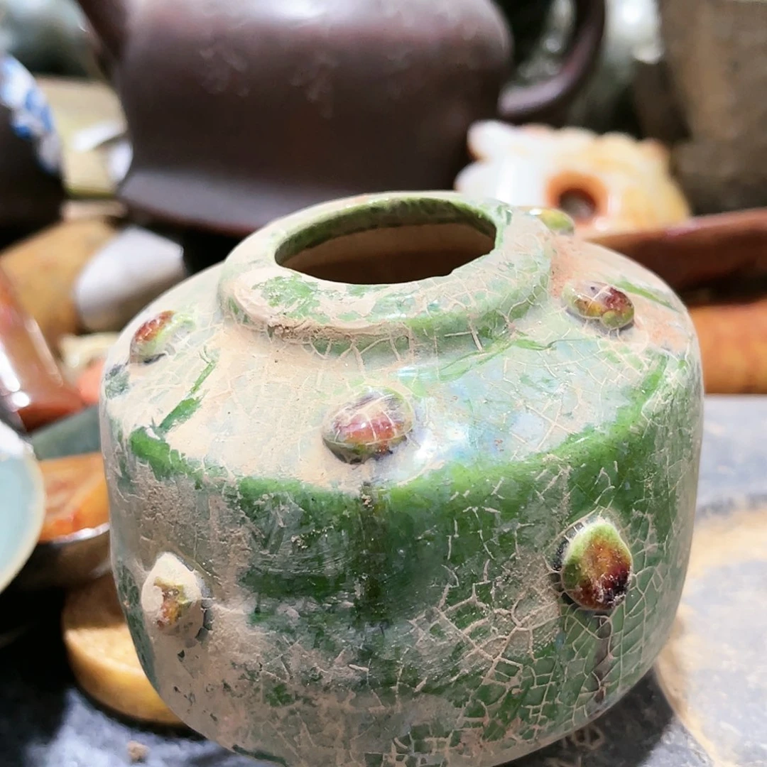 瓦当摆件摆件茶的茶包和
