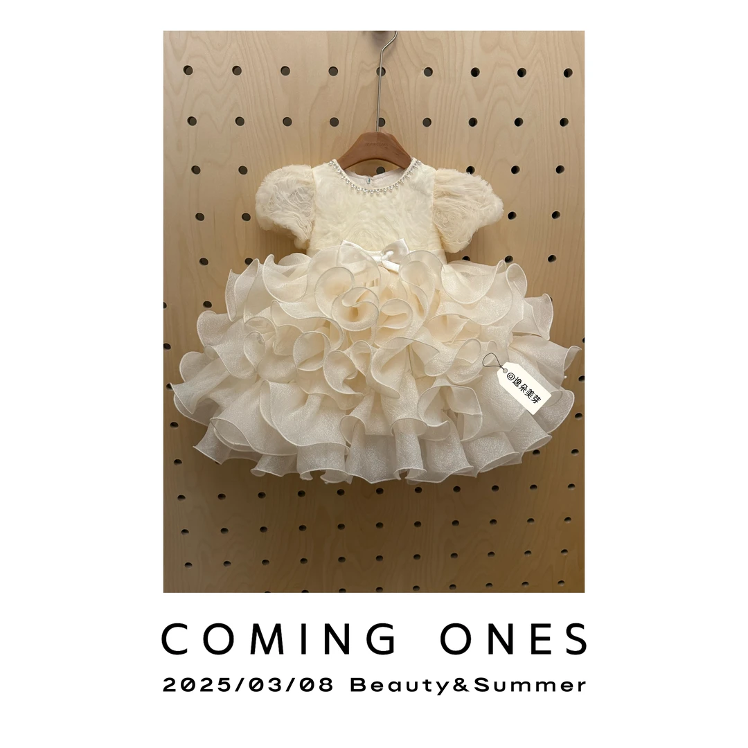 逸朵美芽COMING ONES 高级定制系列 夏款女童公主裙 86060