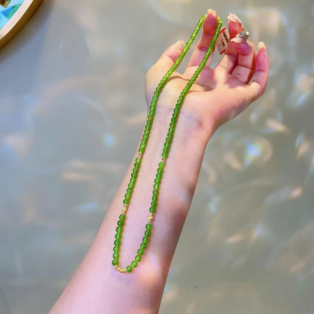 【李哥推荐】18k金和田玉项链@ZY50525027@