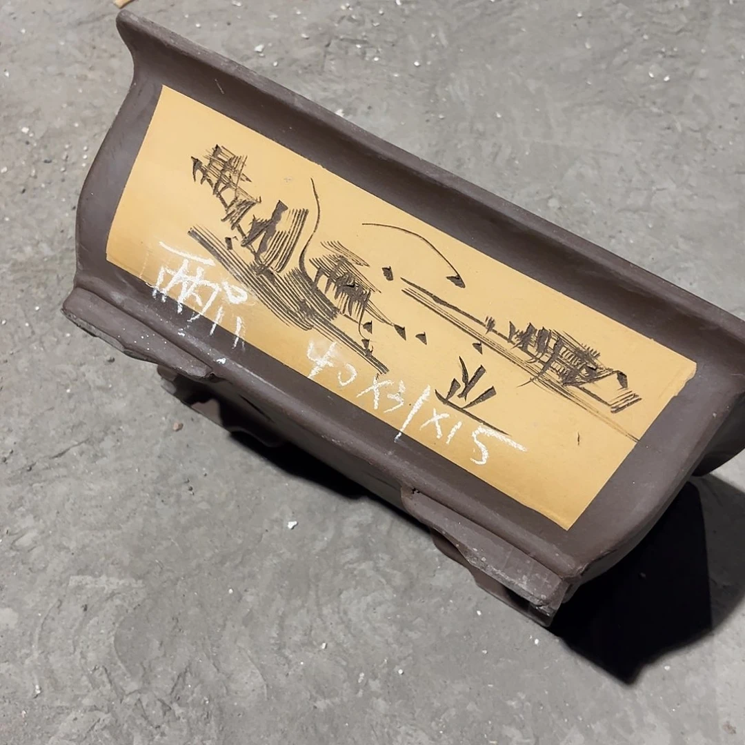 紫砂宜兴紫砂花盆，现货发