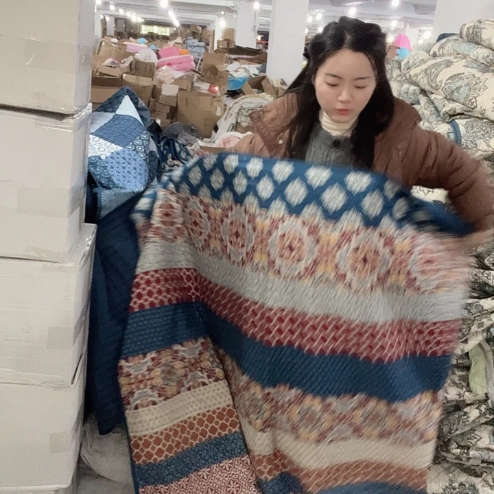 纯棉床盖150*200起民族风