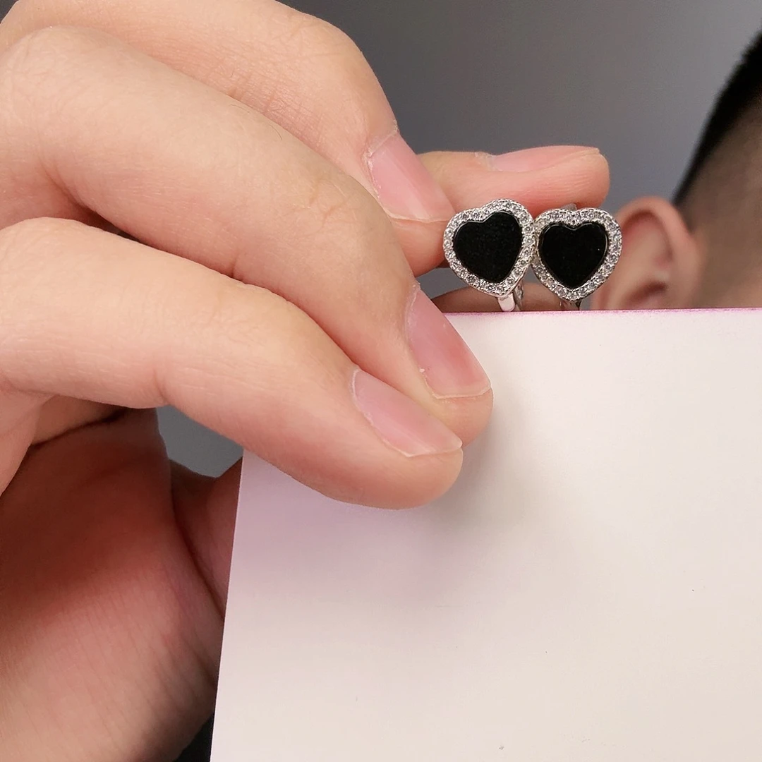 翡翠颈饰银S925镶嵌一对