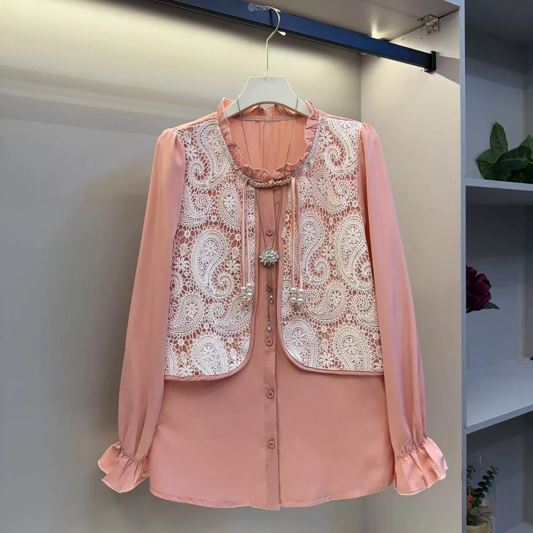 2025年高品质欧货时尚遮肉显瘦气质百搭女人衫