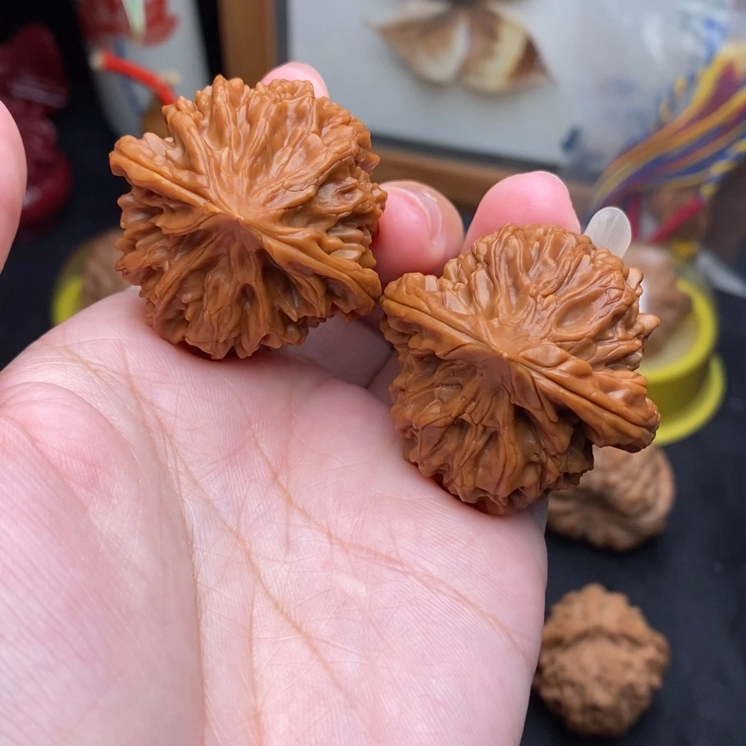 莫***风文玩核桃把件38+龙门涧