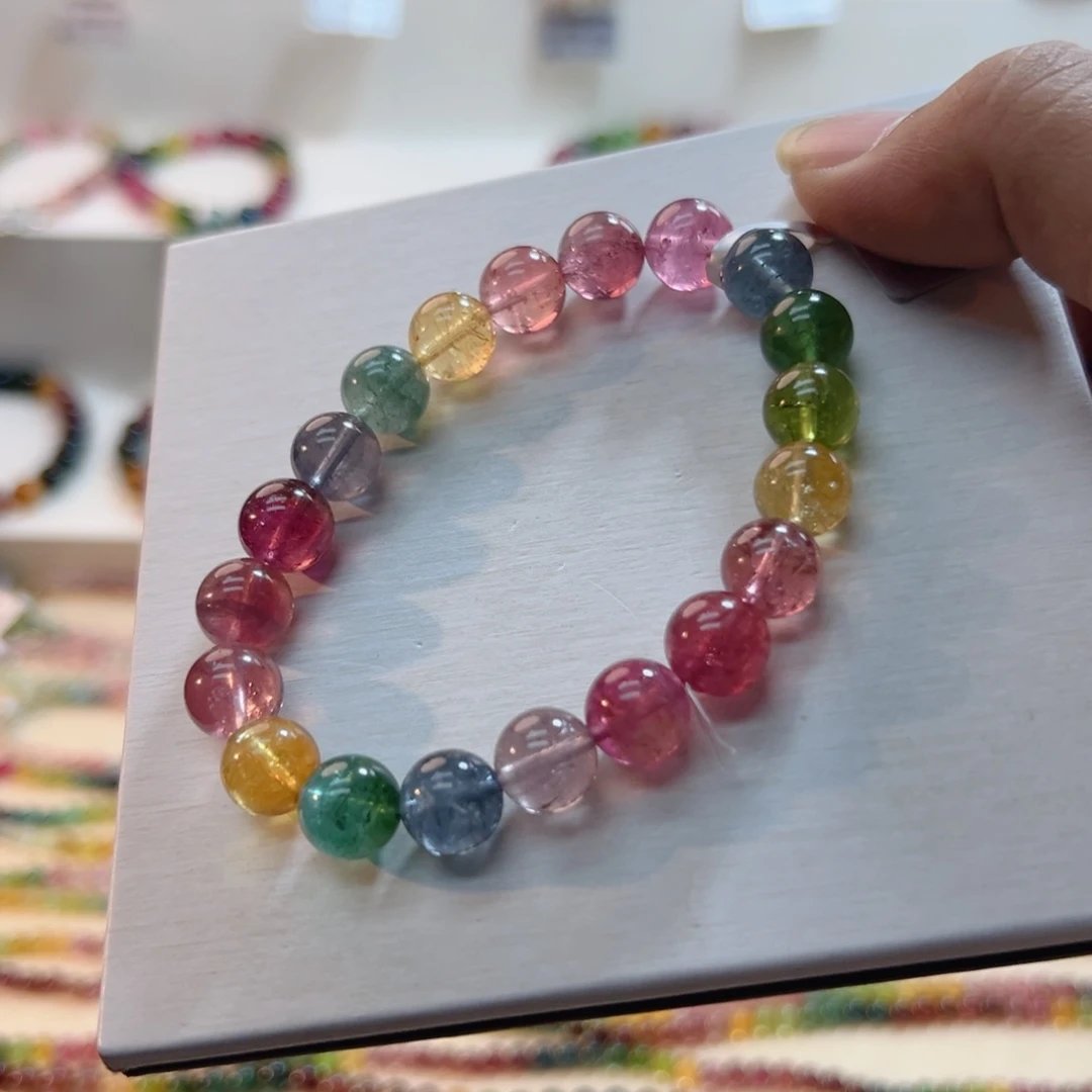 碧玺未镶嵌手链碧玺