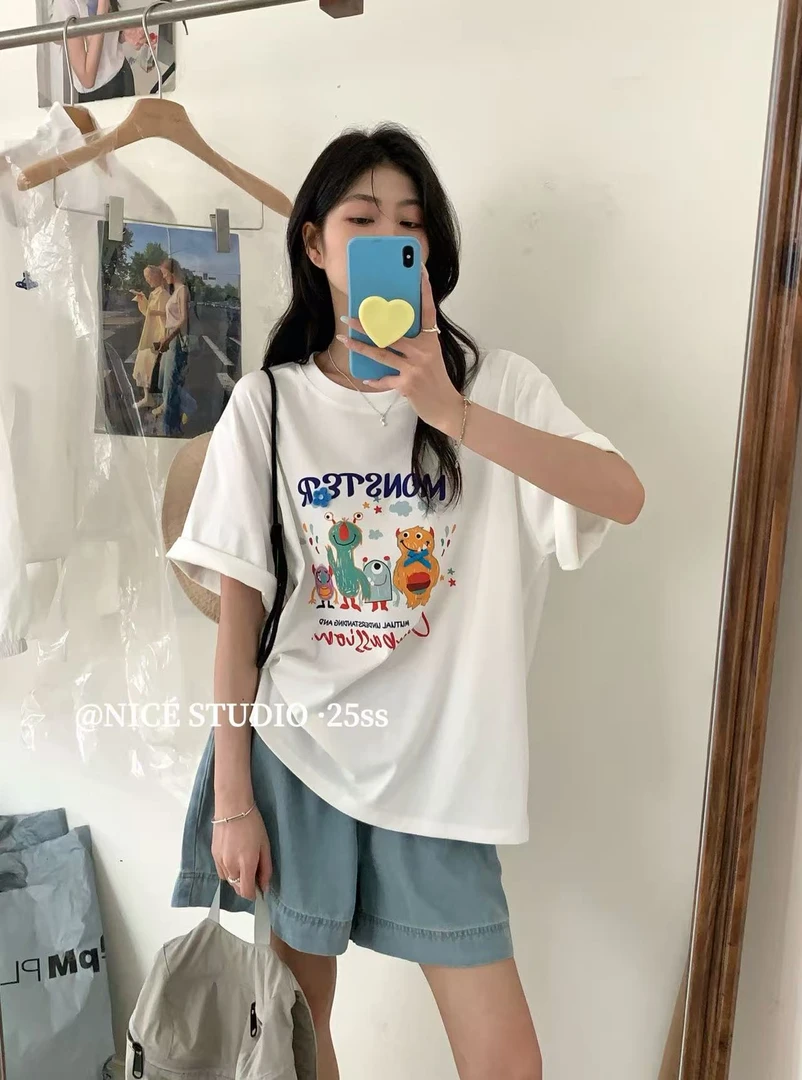 新款08363卡通T恤