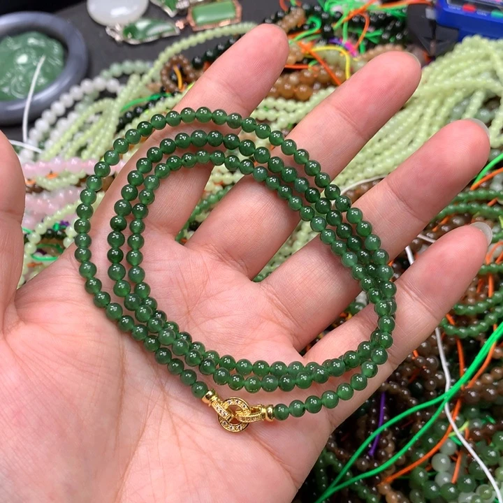 和田玉未镶嵌手链81