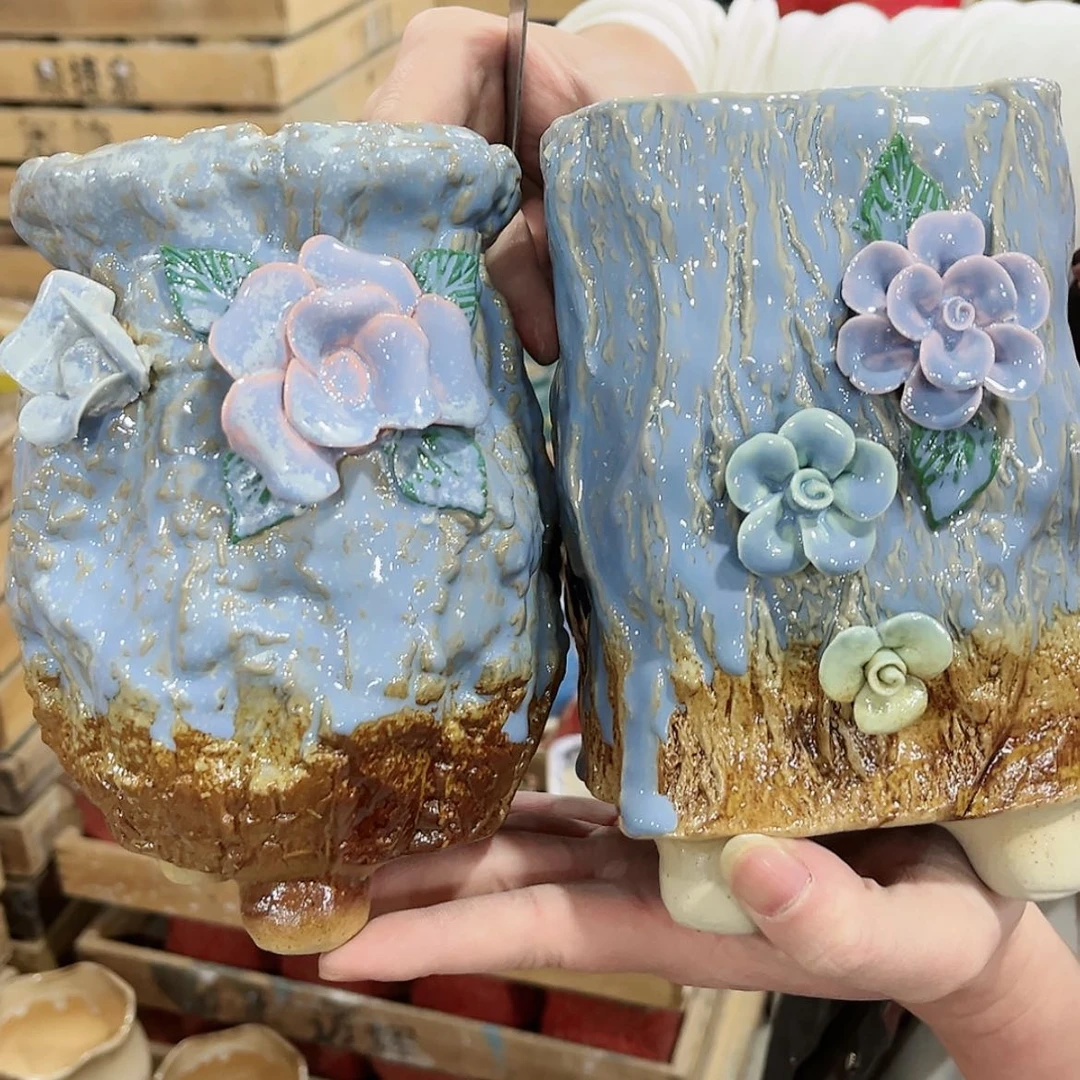 【闪购商品】陶瓷陶瓷多肉植物花盆