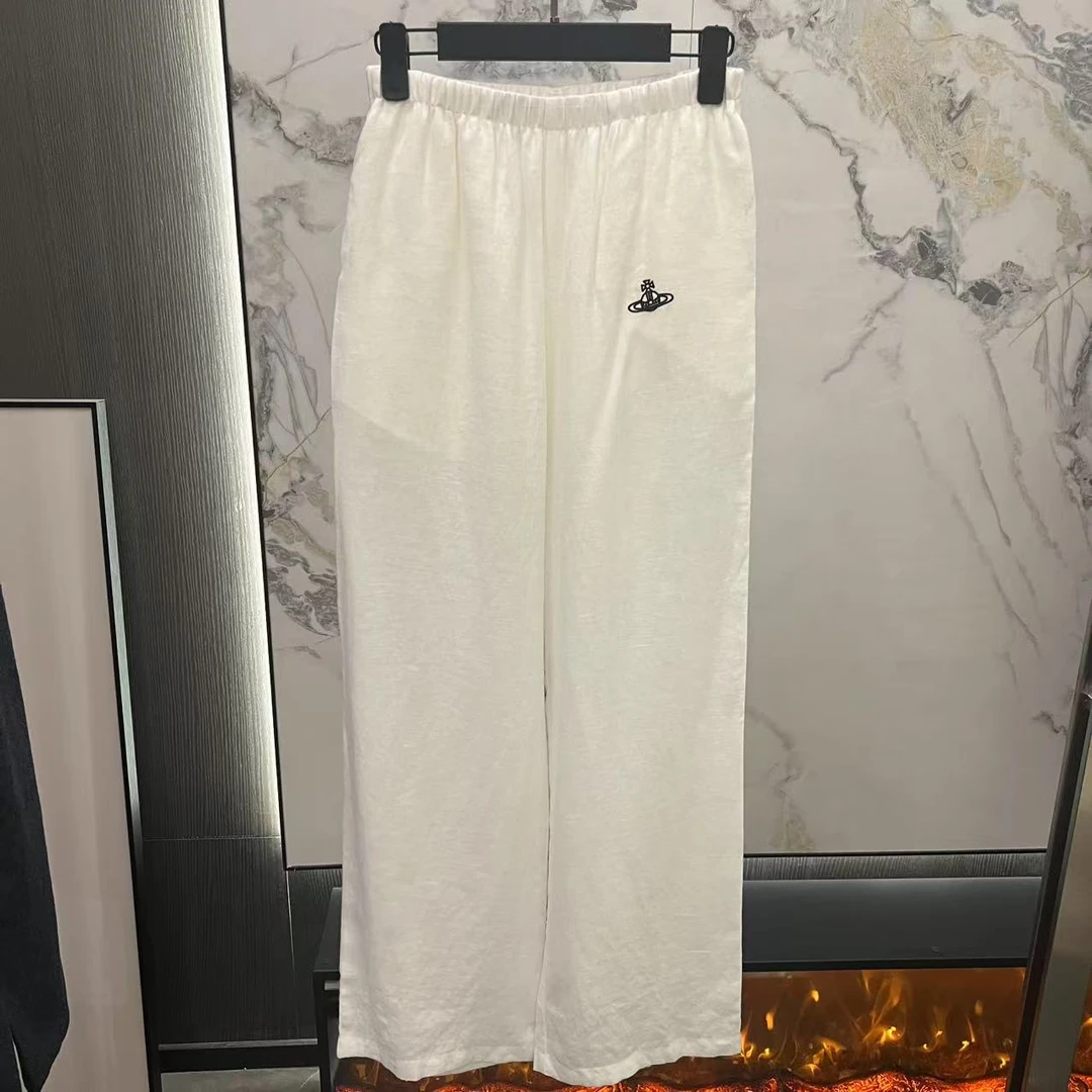 25S新款休闲裤!原厂订单!白色时尚百搭女士夏季