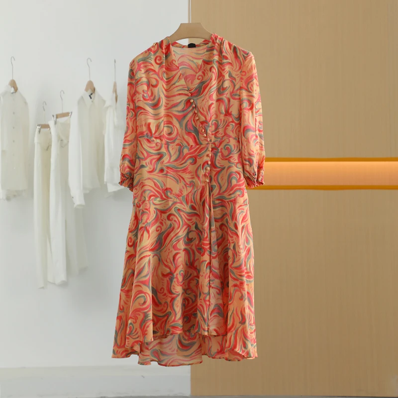 【半价q仓-唐长老自营】货号49939女装新款宽松洋气长袖连衣裙