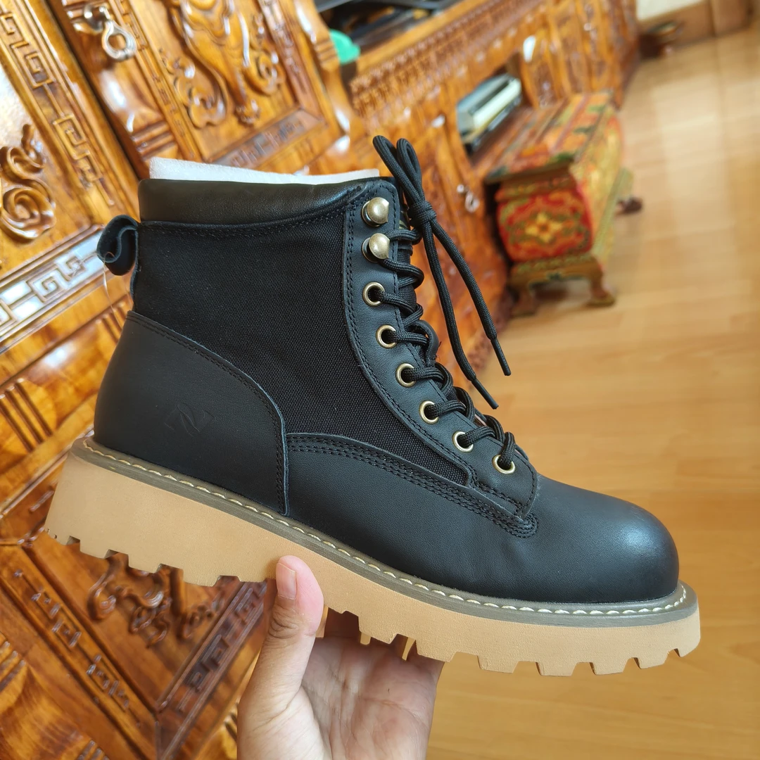 真皮马丁靴男士休闲百搭