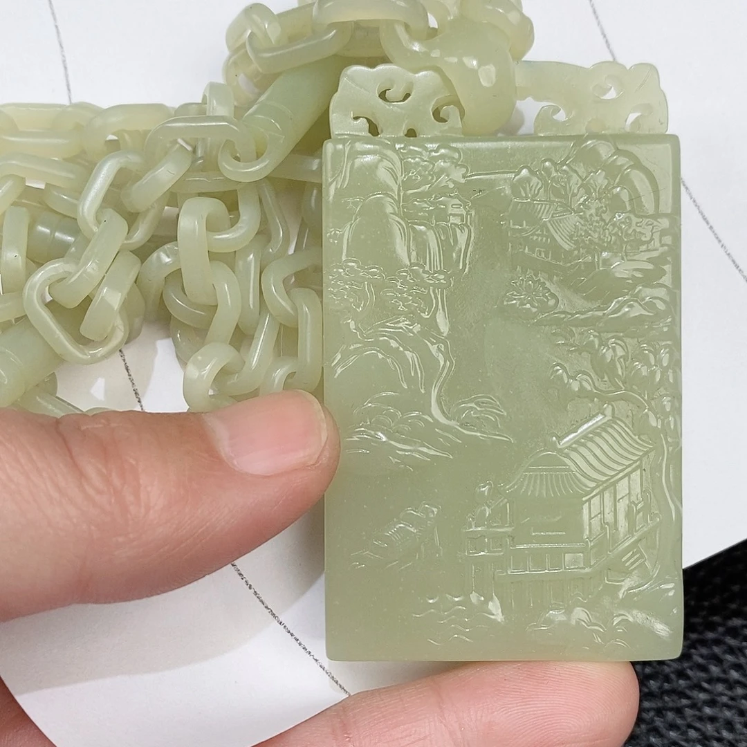 和田玉未镶嵌颈饰