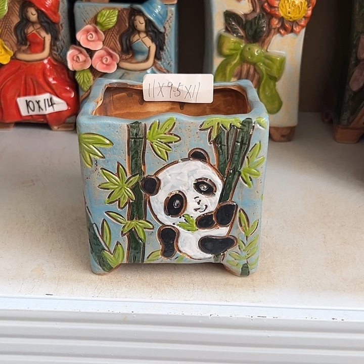 粗陶材质多肉花盆开播福利