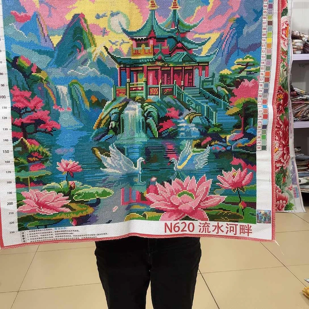 棉十字绣成品出售