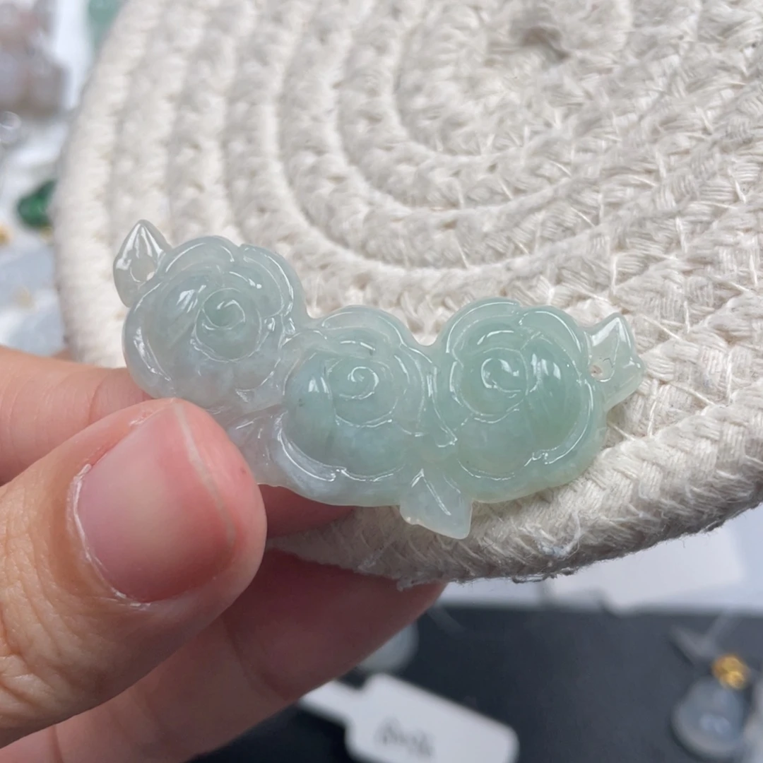 翡翠未镶嵌颈饰天然A货缅甸翡翠