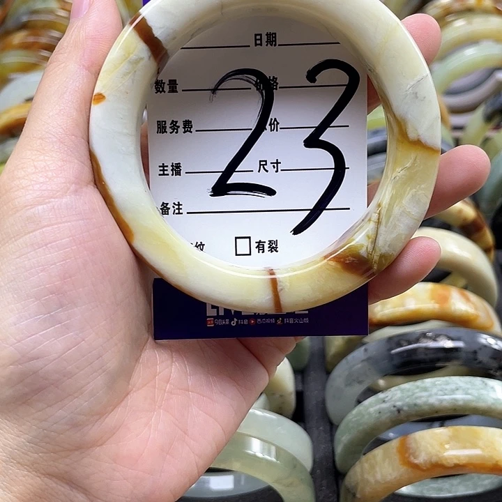 蛇纹石玉手镯合金小*滴