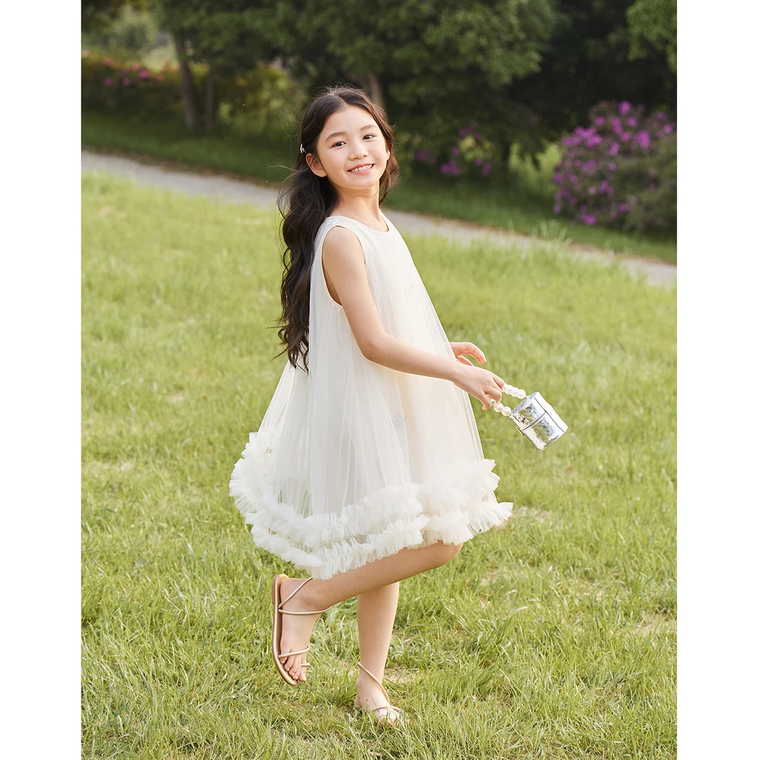 【皇室童缘】2025女童连衣裙星星网纱公主裙夏季17680477005