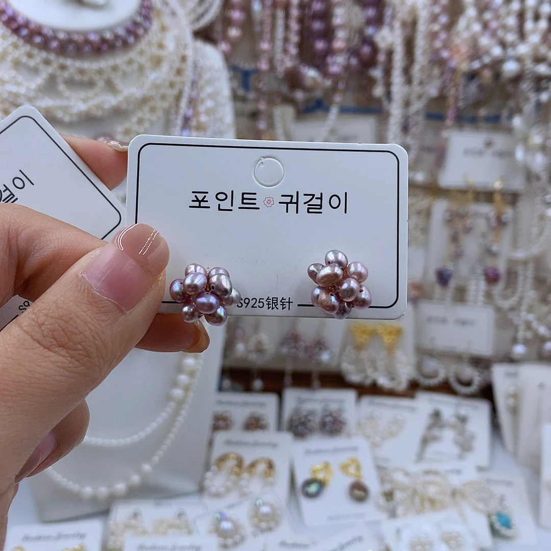 项链银S925镶嵌淡水珍珠