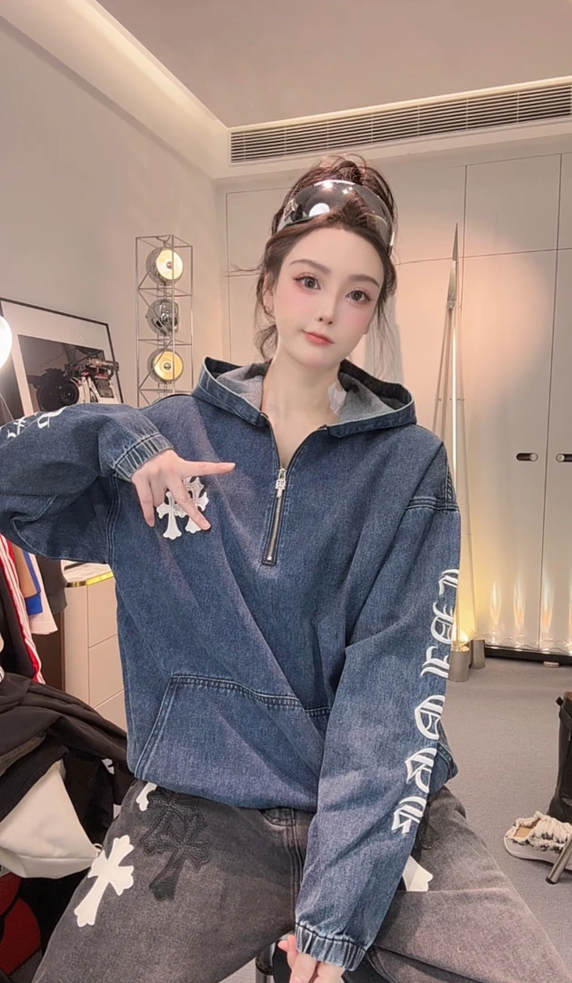 【钱老板2221】2025年新款休闲牛仔外套男女同款
